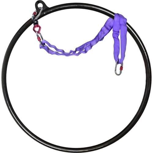 PRIOR FITNESS Rings Fitness Steel Aerial Hoop 33"(85cm) 32mm Yoga Exercises Aerial Lyra Hoops include Accessories indoor