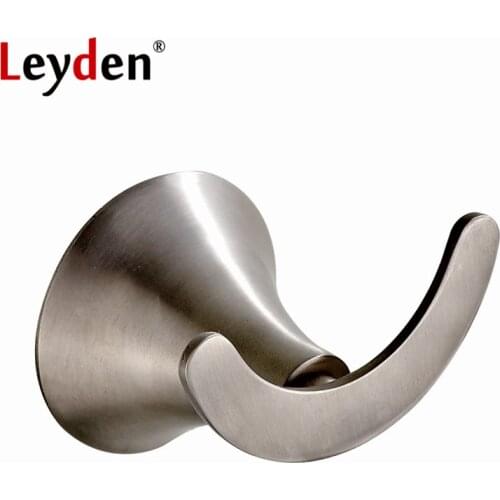 Leyden Stainless Steel Towel Hook Brushed Nickel Wall Mount Robe Hook Bathroom Hanging Hook Coat Hooks Rack Bathroom Accessories