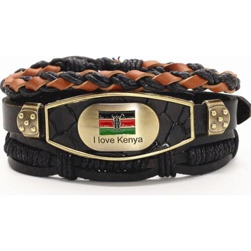 New Handmade Weave 3 Pcs/set Bronze Fish Wolf Bone Charm Men Leather Bracelets Women Bangles Homme Femme Male Gift Jewelry