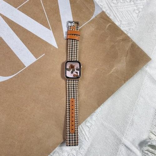 Leather Loop for Apple Watch Band 40mm 44mm Strap series 1 2 3 4 5 6 se for iwatch 38mm 42mm