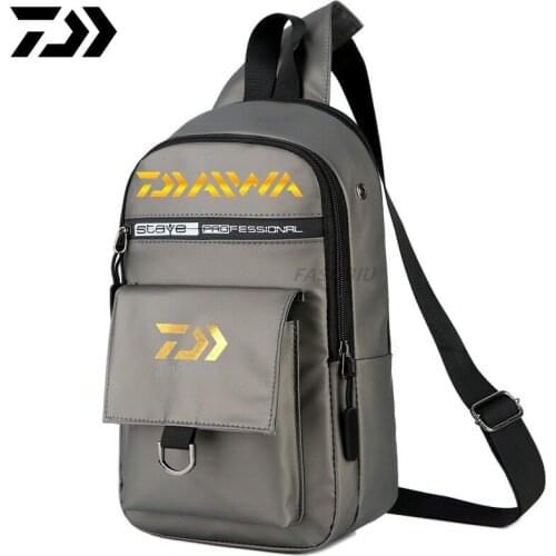2021 New Daiwa Men Women Single Shoulder Fishing Bags Waterproof Leisure Multi Function Backpacks Fishing Gear Kit