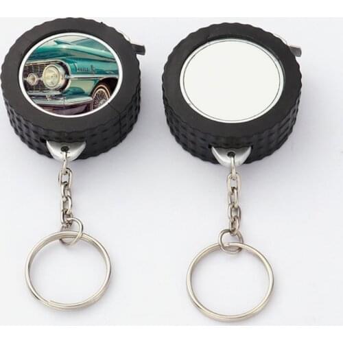 Sublimation Blank Keychains Heat Transfer DIY Blank Keychain with Metal Key Ring
