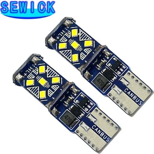100pcs T10 W5W WY5W Super Bright LED Canbus No Error Car Parking Lights Auto Wedge Turn Side Bulbs Car Interior Reading Lamp