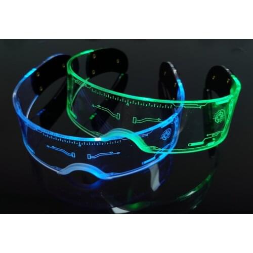 Light Up Glasses LED Color Change Eye Glasses Disco Bar Night Club Birthday Party Transparent Colorful Glowing Glasses