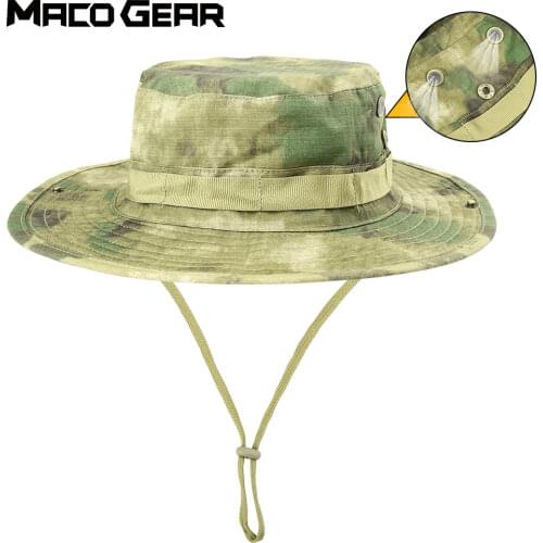 Camo Outdoor Fishing Cap Camouflage tactical Bucket Hat Camping Climbing Hunting Military Army Airsoft Jungle Wide Brim Bonnie