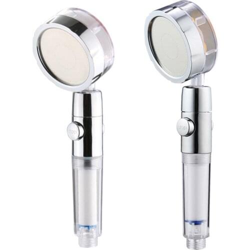 Universal Bathroom Spa ABS Shower Head with 3 Adjustable Switch Button Switch Water Save Shower Head High-pressure Nozzle