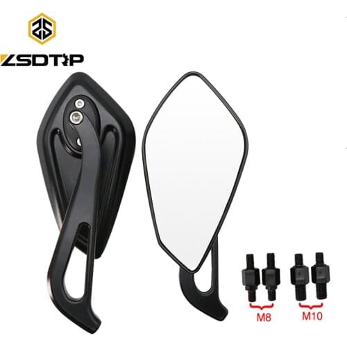 ZSDTRP 8MM 10MM Universal Motorcycle Mirrors Rear View Rearview Mirror Motorbike Side Mirrors Accessories For Honda cb500x