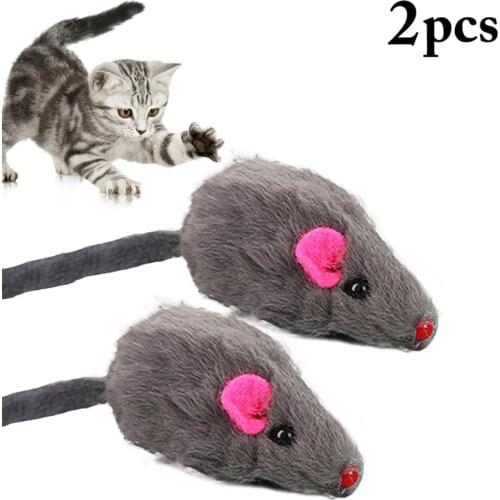 2PCS Cat Toy Simulated Plush Cat Chew Toy interactive Cat Sound Toy Cat когтеточка для кошек playing puzzle toy for cat supplies