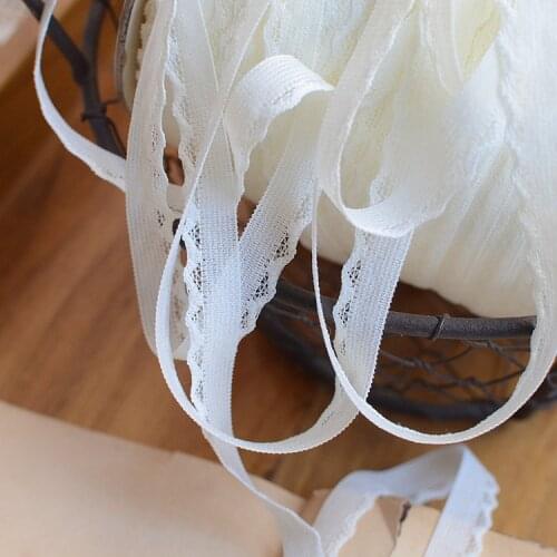 Hot selling Lace accessories Creamy yellow wave lace Wide 0.9CM D0903