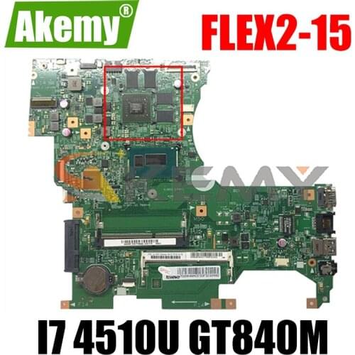 Akemy 13309-1 448.00T04.0011 Motherboard For Lenovo FLEX2-15 Laptop Motherboard CPU I7 4510U GT840M DDR3 100% Test Work