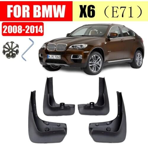 Mud flaps for BMW X6 E71 2008-2014 Mudguards Fender BMW X6 mud flap splash Guard Fenders Mudguard Car accessories Front Rear