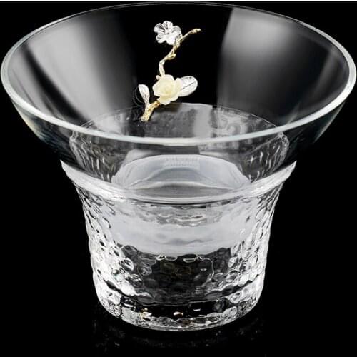 Japanese Style Tea Strainer Transparent Heat Resistant Glass Filter Luxury Tea Strainers Infusers Kung Fu Teaware Accessories