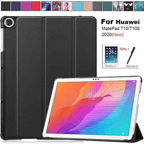 For Huawei Matepad T10S Case, Ultra Slim Magnetic Stand Cover For Funda Huawei Matepad T10 S Case