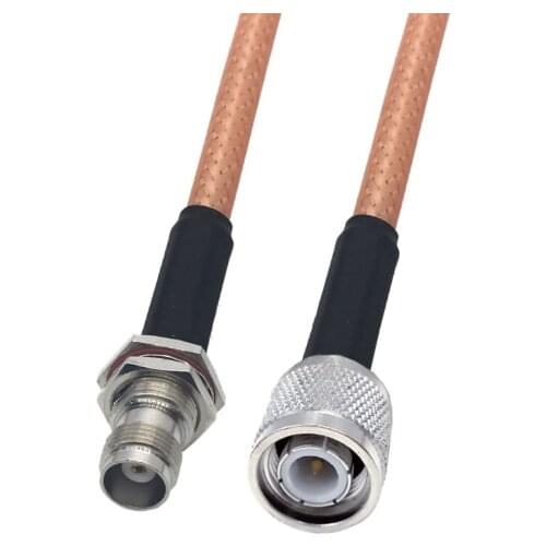 TNC Female To TNC Male RG400 Cable Double Shielded Copper Braid Coax Low Loss Jumper Cable 50ohm
