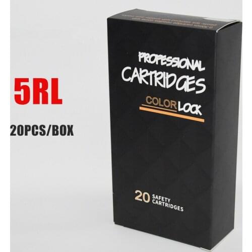 Gray Disposable Needle Cartridge 5 Round Liner (5RL) 20Pcs/Box