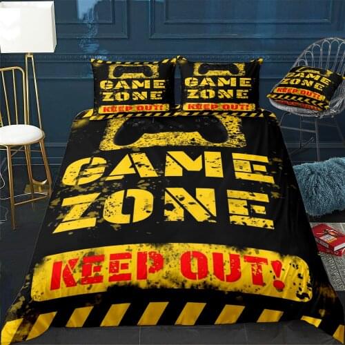 Game ZONE Duvet Cover Twin/Queen/King Size Luxury Comforter Bedding Set With Pillowcase Home Bed Decora Dropshipping