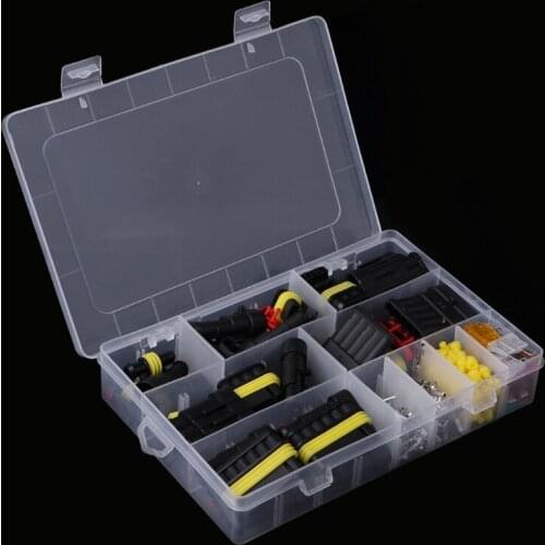 240 Pcs Superseal AMP/Tyco Waterproof 12V Electrical Connectors Kit 1/2/3/4/5/6 Way Pin QW