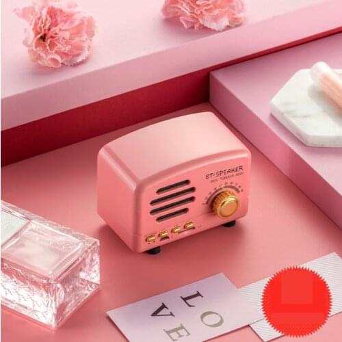 Creative Gift Wireless Portable Computer Mini Radio Subwoofer Retro Bluetooth Speaker Card Mobile Phone Charging Speaker Box