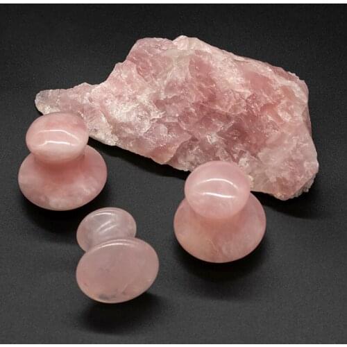 Face Lifting Massager Jade Roller Natural Rose Quartz Stone Portable Guasha Crystal Roller Facial Massage Beauty Tool Girl Gift