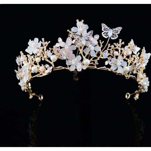 New High-End Bridal Crystal Crown Fashion Temperament Wedding Accessories Studio Model Photo Shooting Wholesale