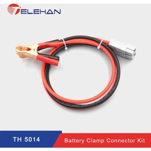 TELEHAN Anderson to battery clamp, Anderson to Alligator clip extension cord, anderson power pole, solar connector set