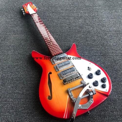 High-quality 325 electric guitar, half-empty F-hole guitar, bright fingerboard, 527 chord length, R bridge, postage