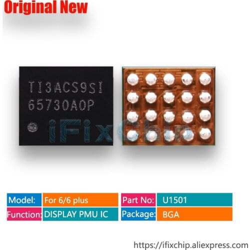 25pcs/lot For iphone 5S/5/5C/6/6 plus/6S/6S plus/7/ 6plus u3 U1501 U4000 LCD Display PMU IC TPS65730A0PYFF U3703 65730 20pin