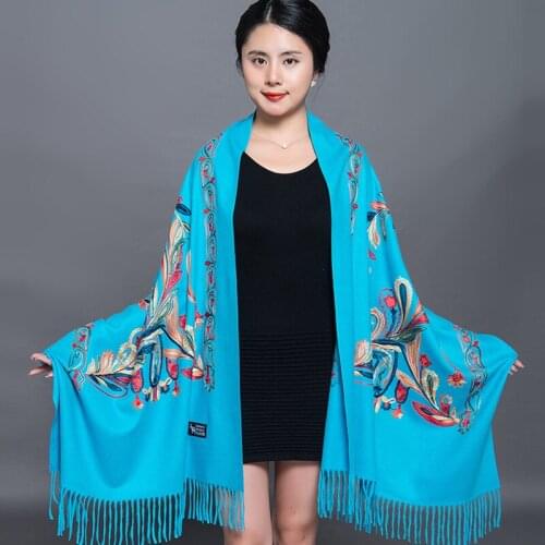 Winter Blanket Shawl Imitation Cashmere Oversize Retro Women Tassel Foulard Ethnic Brand Poncho Hijab Wrap Travel Scarf New