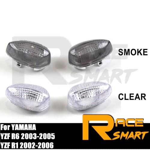 1Pair Motorcycle Front Turn Signal Light Lens Cover Case For YAMAHA YZFR1 YZF-R1 2002-2006 YZFR6 YZF-R6 2003-2005 2004 YZF R1 R6