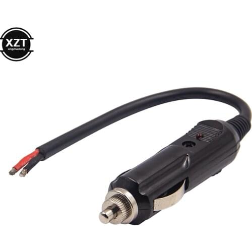 12V 24V 15A Universal for Car Cigarette Lighter Plug Adapter Power Supply Charger Cable With Indicator Light