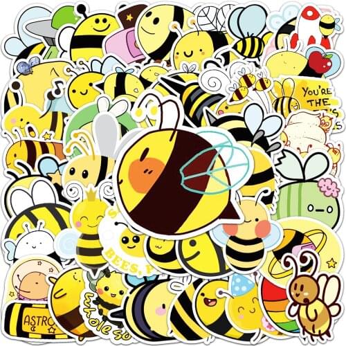 50pcs/lot Cartoon Animal Unicorn Waterproof Stickers Gift Guitar Luggage Laptop Bicycle Refrigerator Sticker Kids Toys DIY Decor