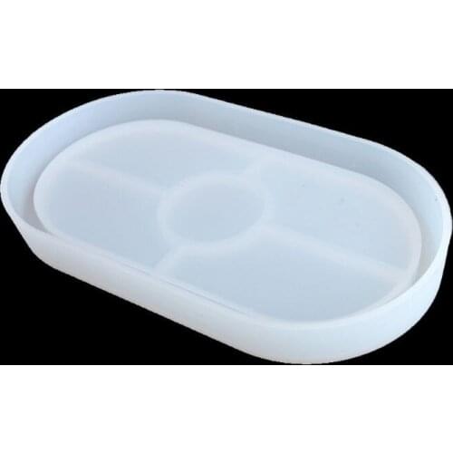 Large Oval Shape Coaster Resin Molds Slilcone UV Resin Mold Jewelry Making Tools