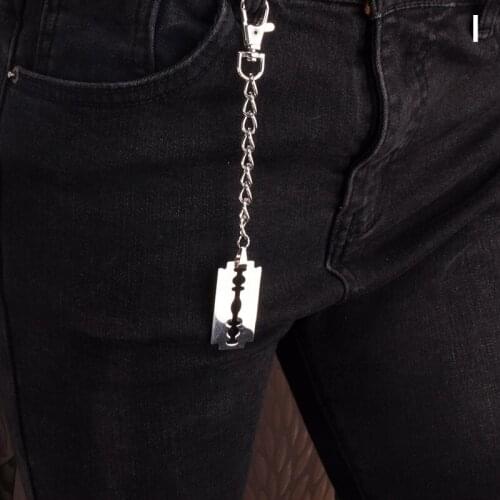 Wallet Belt Chains Trousers Pants Hip Hop Rock Punk Keyrings Anti-lost Keychains Handcuffs Wallet Belt Chain