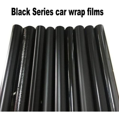 Black Vinyl Car Decal Wrap Sticker Black Gloss Film Wrap For Motorcycle Car