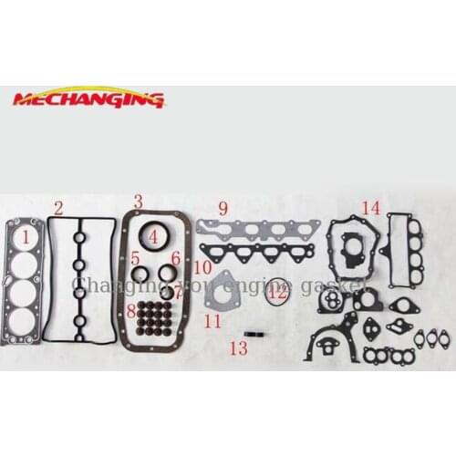 A16DMS For DAEWOO LANOS OR NUBIRA Saloon Wagon 16V 1.6L Engine Parts Engine Rebuilding Kits Engine Gasket 93740208 50149900