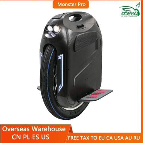 In Stock Latest Upgrade Gotway Monster Pro Electric Unicycle 100V/3600WH 3500W Motor No-load Speed 106km/h 24 inches One wheel