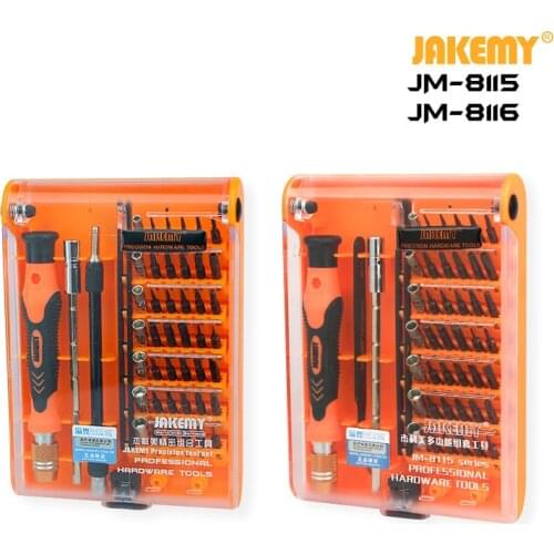 JAKEMY JM-8116 45 pcs in 1 Professional Wholesale S2 Precision Screwdriver Set Customized DIY Repair Tool for Electronics Repair