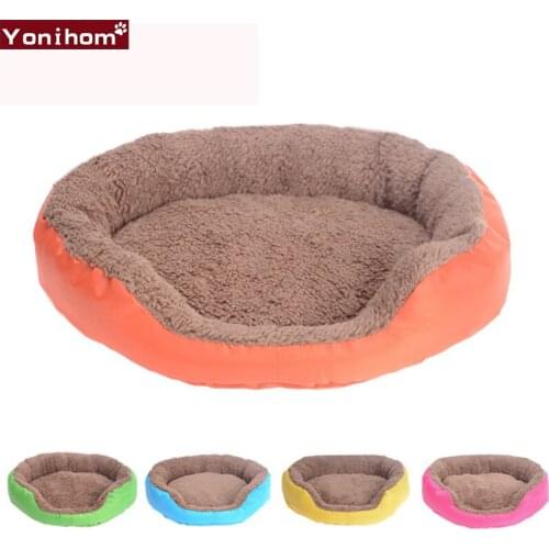 Dog Bed Sofa Candy Colors Cat House Bed Winter Warm Pet Dog Bed House for Small Medium Puppy Chihuahua Cat House Sleeping Bed