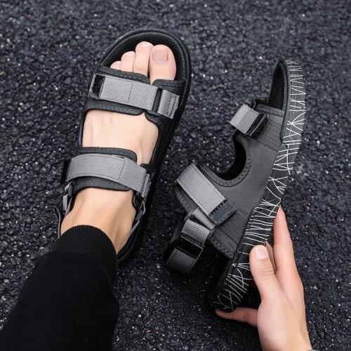 New Casual Men Sandals Summer Shoes Sandal Mens Sandles Outdoor Breathable Comfort Slip on Plus Size Open Shoes Sandalias Hombre