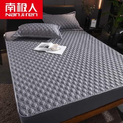Grated lamination clip cotton bed bed cover sheet breathable mattress cover sandwich cotton dust-proof bed cover