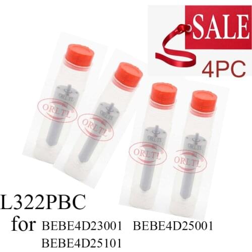4 pieces L 322 PBC Diesel Injector Nozzle L322PBC for Del phi BEBE4D23001 BEBE4D25001 BEBE4D25101