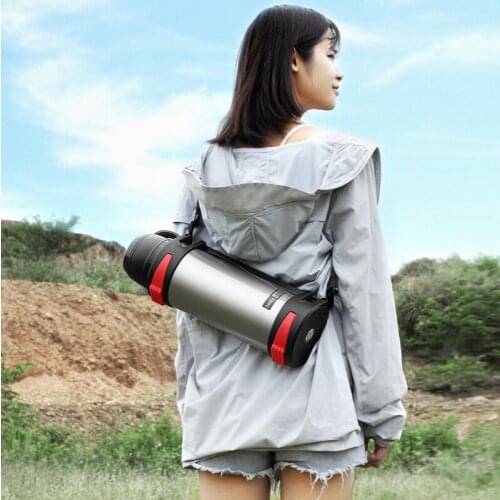New Large-capacity Stainless Steel Vacuum Flask Cup Portable Car Thermal Water Bottle Outdoor Travel Sports Hot Water Bottle