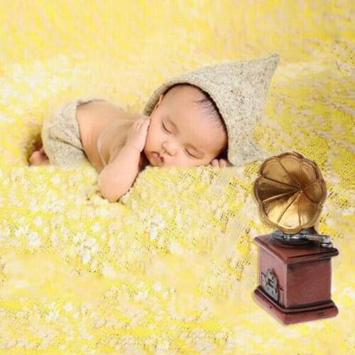 Newborn Gramophone photography props Creation Gentlemen Infant DIY Props Accessories Q1FE