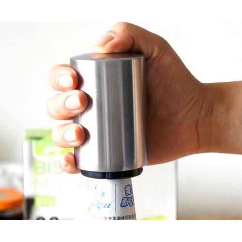 New Stainless Steel Beer Wine Opener Automatic Bottle Openers Beer Soda Cap Wine Bottle Opener Kitchen Bar Tools Accessories