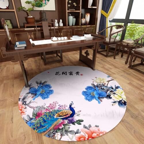 New round carpet for living room