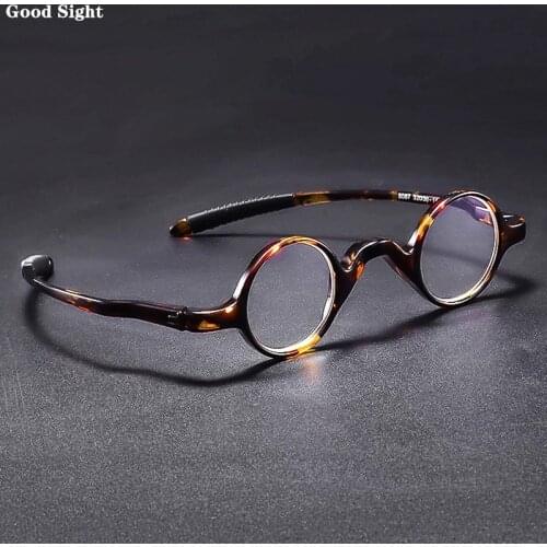 TR90 Samrt Reading Glasses Portable Elasticity Retro Fashion Prescription Eyewear Readers Eyeglass Round Glasses Men Women+1.5+2