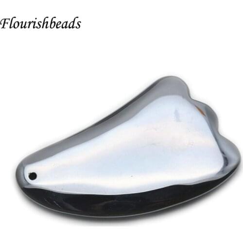 80x55mm Big Size High Quality Metal Titanium Hertz Irregular Shape Pendant Fashion Jewelry expensive Necklace Makings