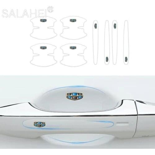 TPU Car Door Bowl Handle Transparent Invisible Sticker For Geely Vision SC7 MK CK Cross Gleagle Englon SC3 SC5 SC6 Panda Emgrand