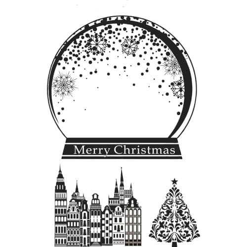 Crystal ball Transparent Clear Silicone Stamp/Seal for DIY scrapbooking/photo album Decorative clear stamp A724