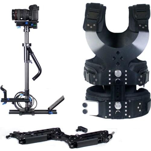 S-100 Steady-cam Set Pro 2.5-15kg Load Pro Camera Steadicam Video Carbon Stabilizers + Low-shooting